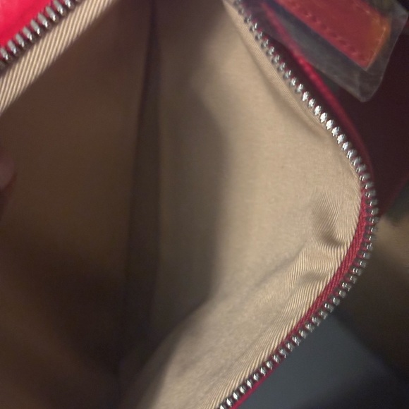 MCM Scarlet Belt Bag with Navy Details - Picture 5 of 6